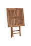 Folding Garden Table 60x60x75 cm Solid Teak Wood - 5