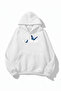 Unisex Soft Textured Butterfly Memories Printed Design Oversized 3 Thread Hoodie Sweatshirt