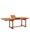 7 Piece Garden Dining Set Solid Wood Acacia and Textilene - 5