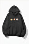 Unisex Soft Textured Pumpkin Spice & Cozy Vibes Printed Design Oversized 3 Thread Hoodie Sweatshirt