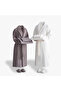 Tria Family Bathrobe Set 100% Cotton Jacquard Mink-Cream M/L