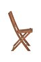 Folding Outdoor Chairs 8 pcs Solid Acacia Wood - 4
