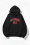 Unisex Soft Textured Los Angeles 91 Printed Design Oversized 3 Thread Hoodie Sweatshirt