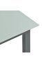 Garden Table Light Grey 150x90x74 cm Aluminium and Glass - 4