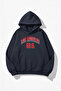 Unisex Soft Textured Los Angeles 91 Printed Design Oversized 3 Thread Hoodie Sweatshirt