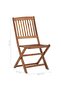 Folding Outdoor Chairs 8 pcs Solid Acacia Wood - 3