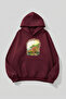 Unisex Soft Textured Italy Ligurya Printed Design Oversized 3 Thread Hoodie Sweatshirt