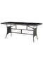 Garden Table Grey 170x80x74 cm Poly Rattan - 4