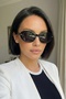 Siena Women's Black Frame Modern Popular Oval Sunglasses – Accessory Detailed Uv400 - 5
