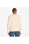 Front Seasonal Tree Logo Graphic Crewneck Men's Beige Sweatshirt - 2