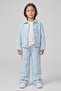 Heart Embroidery Patterned Elastic Waist Girls' Trousers - 2