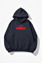 Unisex Soft Textured with Love Cherry Printed Design Oversized 3 Thread Hoodie Sweatshirt