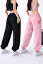 2-Piece High Waist Winter Fleece-Lined Unisex Full-Fit Elastic Leggings Sweatpants - 2