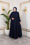 Medina Silk 5 Layer Gathered Ferace - 4