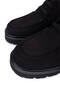Men's Genuine Leather Black Nubuck Casual Shoes - 3
