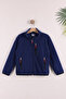 Children's Unisex Fleece Jacket with Elastic Cuffs and Zipper, 3 Pockets - 2