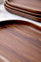 Wooden Look Oval Stylish Presentation Boat Plate - Breakfast and Decorative Serving Plate 28 cm - 3