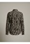Women's Leopard Print Classic Collar Long Sleeve Shirt - 6