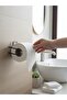 Adhesive Metal Black Square Toilet Paper Roll Holder Wc Paper Holder - 5