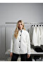 Women's Mock Neck shearling-look cropped coat with stitch detail d99879