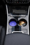 Car Coaster Silicone In-Car Anti-Slip Mat Phone Money Material Holder Lila Color 65 mm - 3