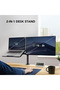 Dual Arm Monitor and Laptop Holder Desktop Stand Vesa Compatible Adjustable Professional Ergonomic - 6