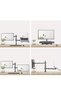 Dual Arm Monitor and Laptop Holder Desktop Stand Vesa Compatible Adjustable Professional Ergonomic - 7