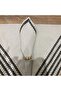 Natural Linen Cream Black Striped Napkin Set [6-Piece with Buckle Gift] - 3