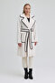 Relaxed Fit Coat with Cowboy-Stitched Belt Detail # Kb0010 - 7