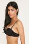 Women's B Cup Double Support Basic Bra |   Black 7040 - 3