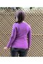 cu pietre aplicate Pulover violet - 2