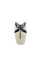 Cream blue dragonfly vase 31x15cm
