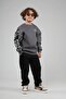 Kingbrich Kids Crew Neck Sleeve Paneled Printed Children's Sweatshirt - 2