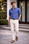 Men's Cotton Indigo Short Sleeve Regular Fit Shirt - 3
