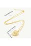Heart of Elegance: Gold Color Necklace with the Word'Allah' Written Inside a Sparkling Heart – Spiritual and Stylish Gift - 4