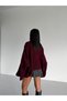 Soft V-Neck Women's Knit Sweater with Shawl Detail - 5