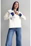 Jean Paneled Soft Textured Knitwear - 3
