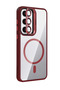 Mtxdpn Samsung Galaxy S25 Remim Lensli Magsafe Standlı Kapak (194918) - Bordo - 2