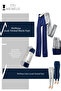 Premium Navy Blue Gray Children's Thermal Towel 2-Piece Leggings - 5