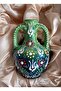 Mini Çini Amfora, Handmade Amphora, مزهرية أمفورا سيراميك تركية يدوية الصنع - زخارف تقليدية ملونة