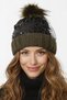 Double-Layer Knitted Beanie with Sequins and Sequins