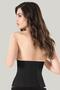 Black Corset with Clasp, Underbust Shaper, Slimming Size 1, Comfortable All-Day Firming Bamboo Corset - 2