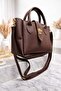 Lakos Leather Zipper Clutch with Snap Closure for Women—Hand, Arm, and Shoulder Bag