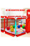 Children's play game fence indoor baby toddler safety fence baby crawling playground RED - 3