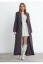 Smoked Color Long Verde Trench Coat - 2