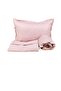 Single Satin Duvet Cover Set with Elastic Fitted Sheet and Hidden Zipper