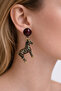 Noir Équus Zebra Earrings - 5