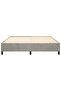 Box Spring Bed Frame Light Grey 180x200 cm Super King Velvet - 4