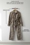 Women's leopard print shirt and pants set with tie detail Noktur - 6