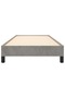 Bed Frame without Mattress Light Grey 90x200 cm Velvet - 4